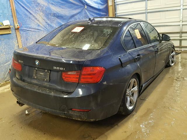 WBA3B3C56DF532739 - 2013 BMW 328 XI BLUE photo 4