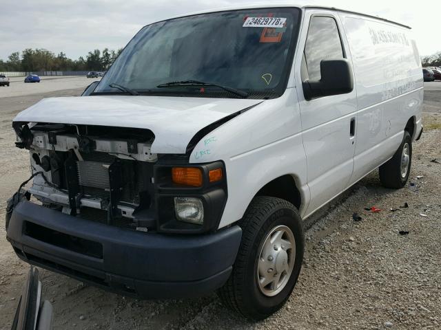 1FTNE2EL6DDA48462 - 2013 FORD ECONOLINE WHITE photo 2