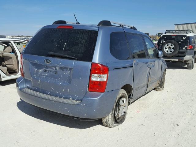 KNDMB133086265842 - 2008 KIA SEDONA BLUE photo 4