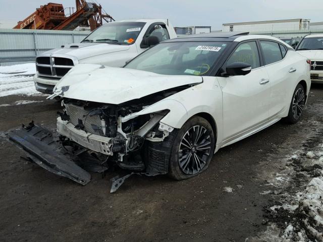 1N4AA6AP7HC381653 - 2017 NISSAN MAXIMA 3.5 WHITE photo 2