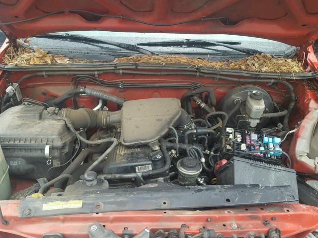 5TENX62N67Z450615 - 2007 TOYOTA TACOMA PRE RED photo 7