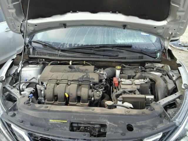 3N1AB7AP1HY233974 - 2017 NISSAN SENTRA S SILVER photo 7