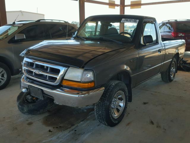 1FTYR10V9XPB78839 - 1999 FORD RANGER GRAY photo 2