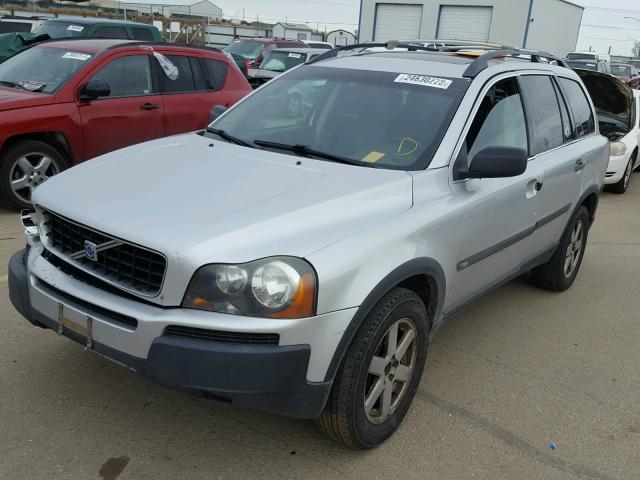 YV1CZ59H641114006 - 2004 VOLVO XC90 SILVER photo 2