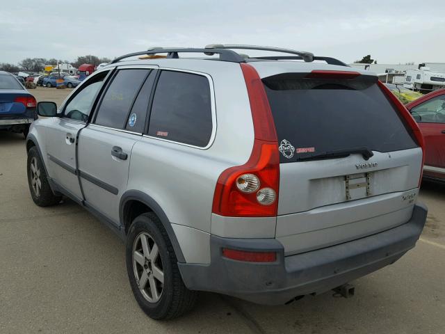 YV1CZ59H641114006 - 2004 VOLVO XC90 SILVER photo 3