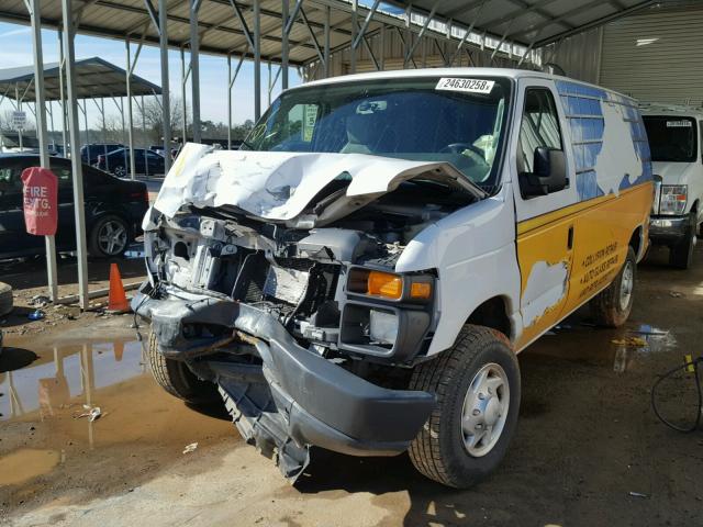 1FTNE1EW3EDA66214 - 2014 FORD ECONOLINE WHITE photo 2