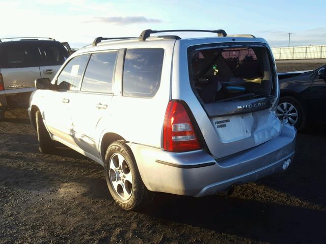 JF1SG65634H763230 - 2004 SUBARU FORESTER 2 SILVER photo 3