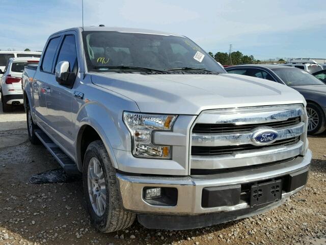 1FTEW1CP2FKD33767 - 2015 FORD F150 SUPER SILVER photo 1