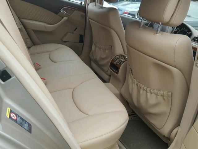 WDBNF67J46A482074 - 2006 MERCEDES-BENZ S 350 BEIGE photo 6