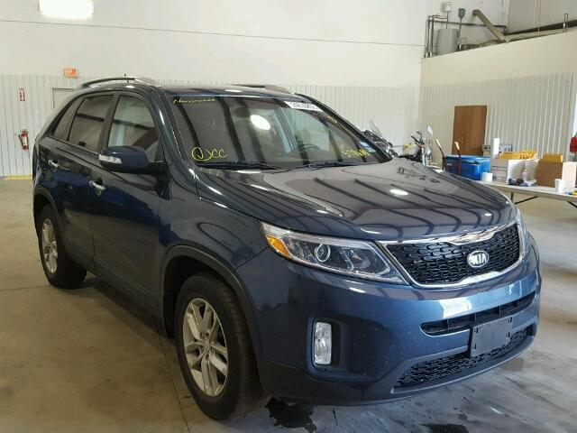 5XYKT4A67FG578688 - 2015 KIA SORENTO LX BLUE photo 1