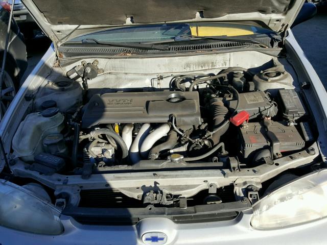 1Y1SK5280YZ423151 - 2000 CHEVROLET GEO PRIZM 银色 照片 7