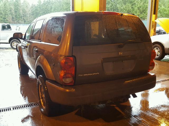 1D4HB38N54F132238 - 2004 DODGE DURANGO ST GRAY photo 3