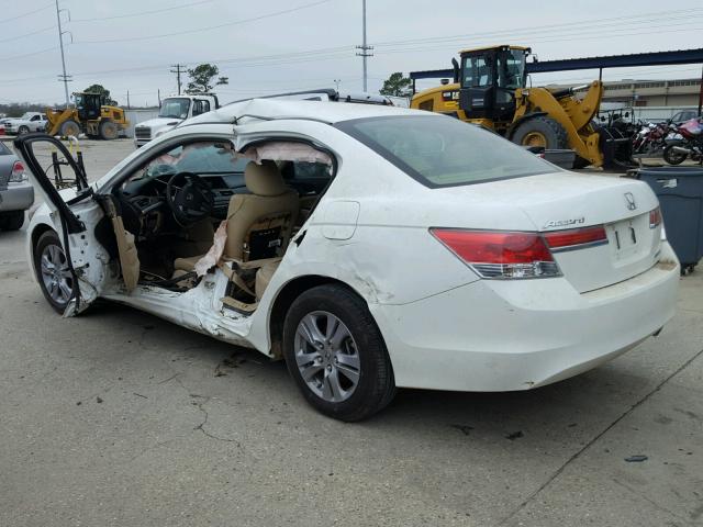 1HGCP2F68CA078624 - 2012 HONDA ACCORD SE WHITE photo 3