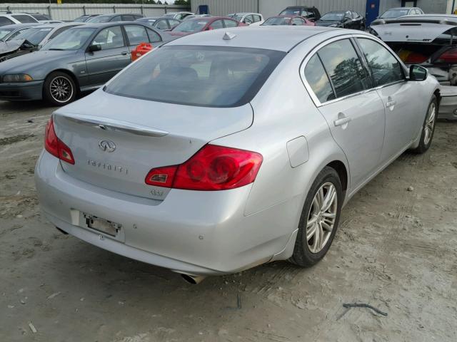 JN1CV6APXAM404935 - 2010 INFINITI G37 BASE SILVER photo 4