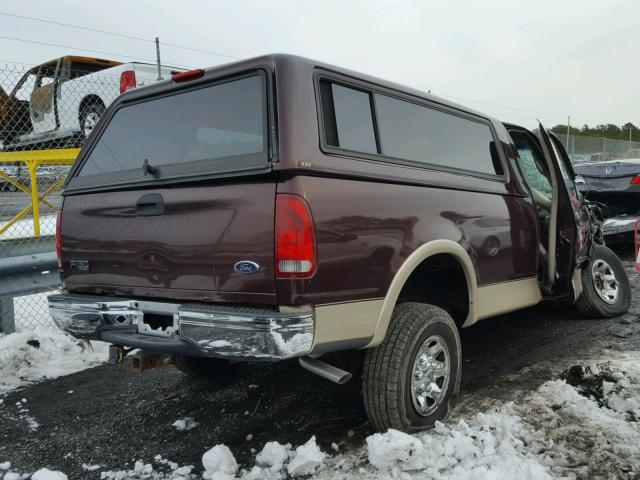 1FTPF18LXYNA96672 - 2000 FORD F150 BURGUNDY photo 4