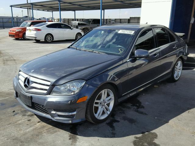 WDDGF8AB7DR265565 - 2013 MERCEDES-BENZ C 300 4MAT CHARCOAL photo 2