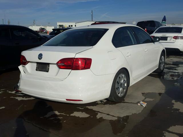 3VW1K7AJ9DM284727 - 2013 VOLKSWAGEN JETTA BASE 白色 照片 4