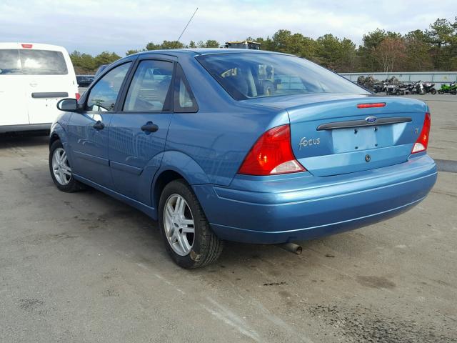 1FAFP3433YW328734 - 2000 FORD FOCUS SE BLUE photo 3