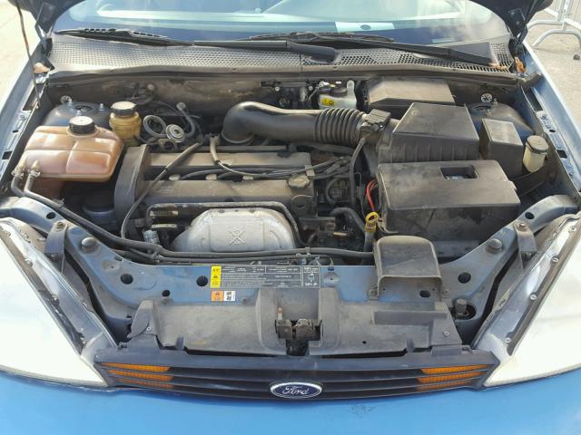 1FAFP3433YW328734 - 2000 FORD FOCUS SE BLUE photo 7