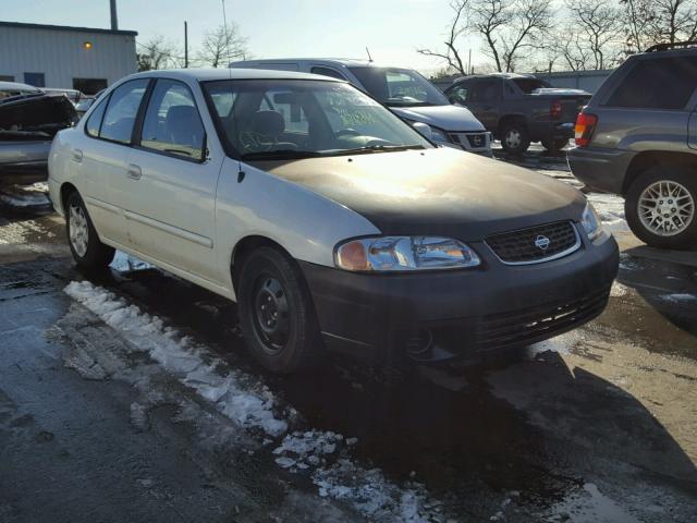 3N1CB51D4YL346883 - 2000 NISSAN SENTRA BAS WHITE photo 1