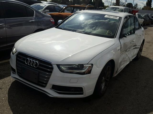 WAUKGAFL8FA080854 - 2015 AUDI S4 PRESTIG WHITE photo 2