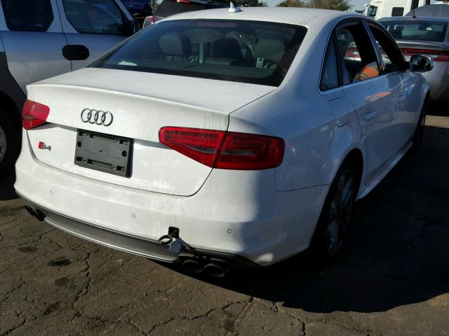 WAUKGAFL8FA080854 - 2015 AUDI S4 PRESTIG WHITE photo 4