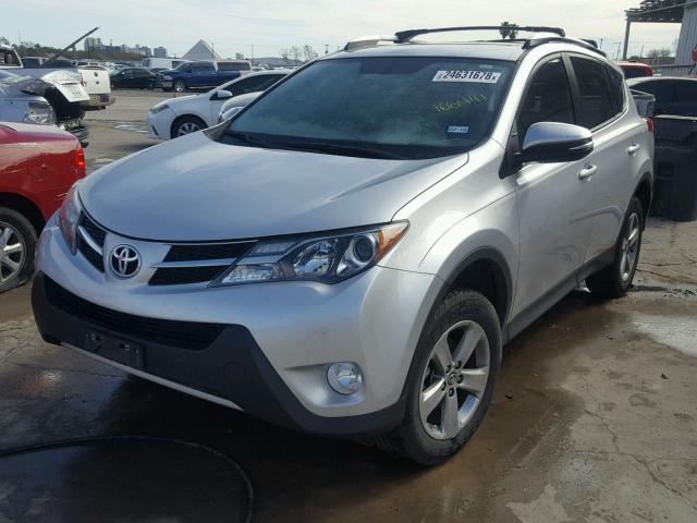 2T3WFREV5FW166441 - 2015 TOYOTA RAV4 XLE SILVER photo 2