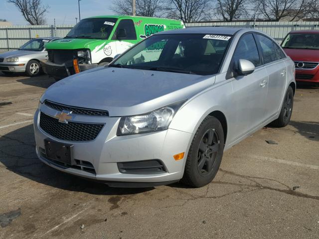 1G1PE5SC5C7101544 - 2012 CHEVROLET CRUZE LT SILVER photo 2