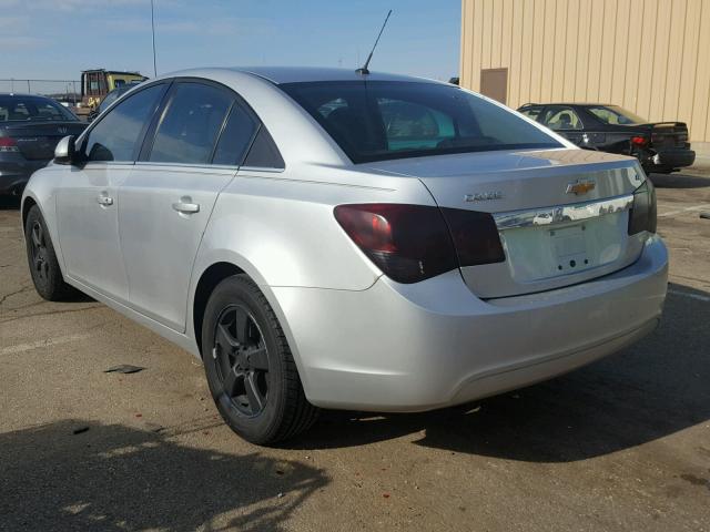 1G1PE5SC5C7101544 - 2012 CHEVROLET CRUZE LT SILVER photo 3