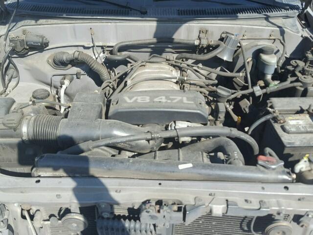 5TBRT3412YS085475 - 2000 TOYOTA TUNDRA ACC GRAY photo 7