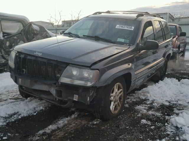 1J4GW48S94C297150 - 2004 JEEP GRAND CHER GRAY photo 2