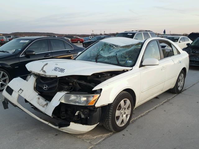 5NPET46C77H239533 - 2007 HYUNDAI SONATA GLS WHITE photo 2