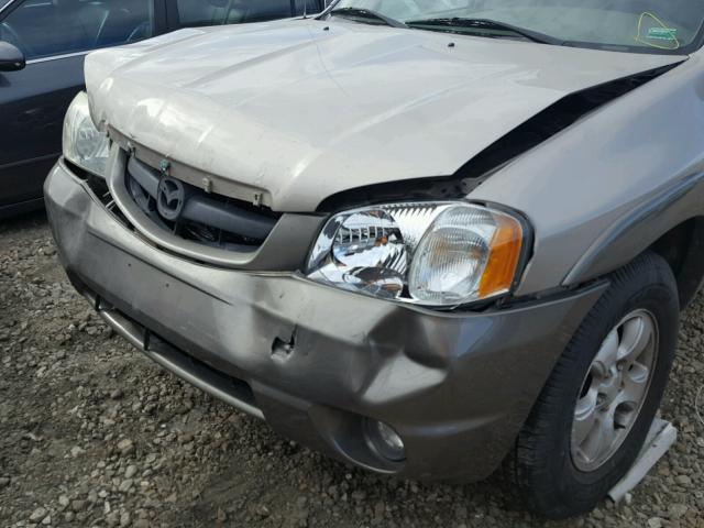 4F2YU08162KM26304 - 2002 MAZDA TRIBUTE LX BEIGE photo 9