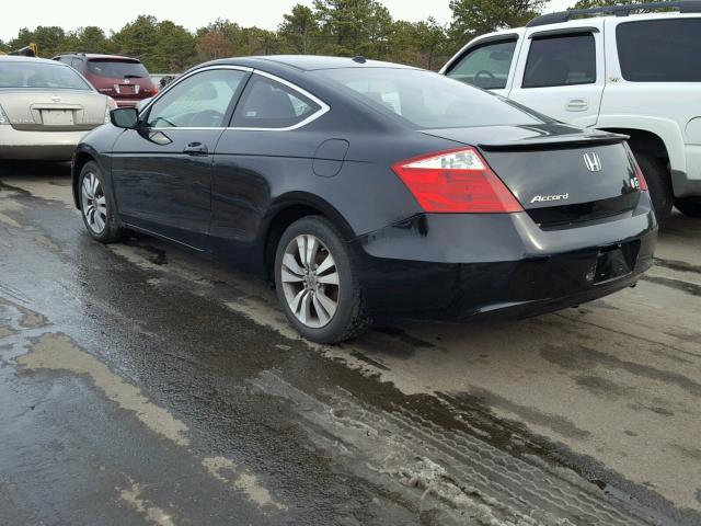 1HGCS12889A004984 - 2009 HONDA ACCORD EXL BLACK photo 3