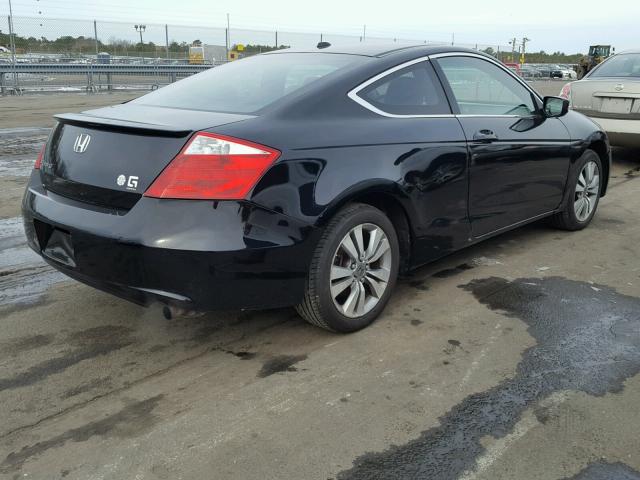 1HGCS12889A004984 - 2009 HONDA ACCORD EXL BLACK photo 4