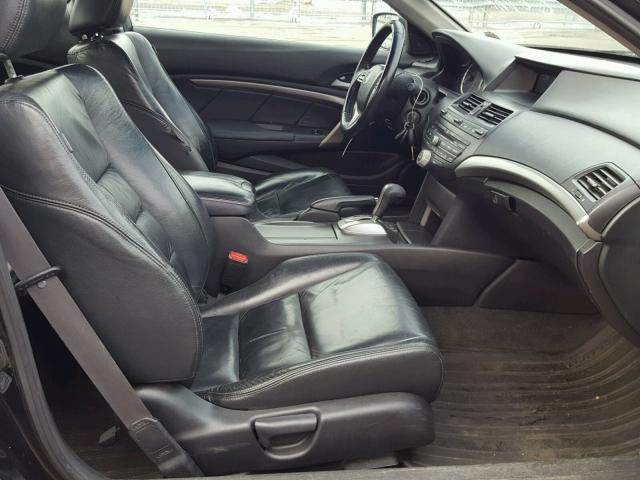 1HGCS12889A004984 - 2009 HONDA ACCORD EXL BLACK photo 5