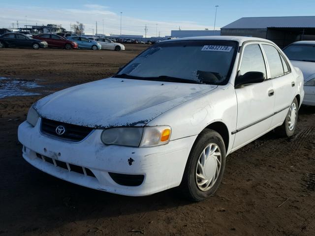 1NXBR12E52Z574307 - 2002 TOYOTA COROLLA CE WHITE photo 2