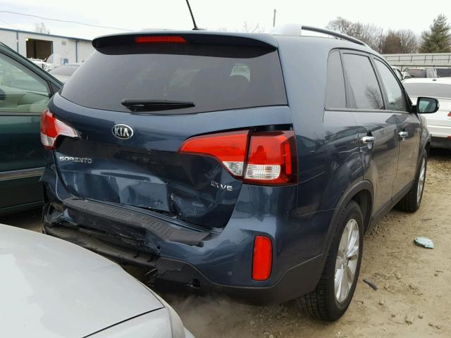 5XYKU4A70FG591501 - 2015 KIA SORENTO EX BLUE photo 4