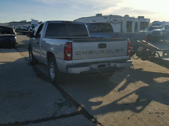 1GCEC14X06Z295521 - 2006 CHEVROLET SILVERADO GRAY photo 3