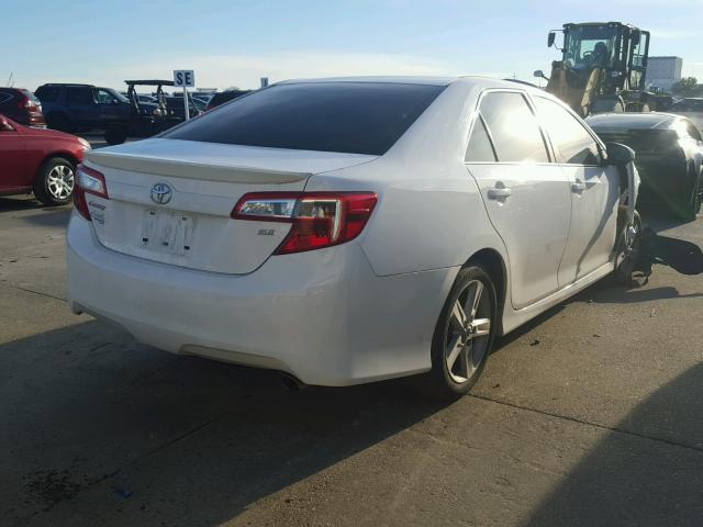 4T1BF1FK5DU291742 - 2013 TOYOTA CAMRY L WHITE photo 4