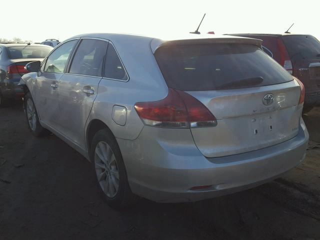 4T3BA3BB6DU039571 - 2013 TOYOTA VENZA LE SILVER photo 3