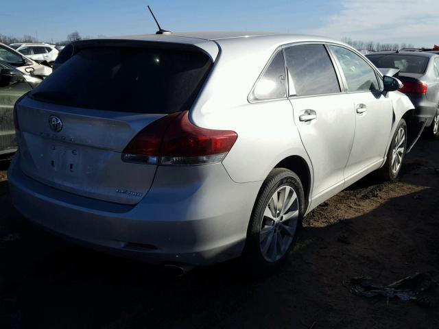 4T3BA3BB6DU039571 - 2013 TOYOTA VENZA LE SILVER photo 4