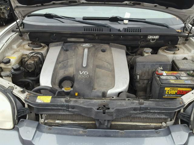 KM8SC13E54U578294 - 2004 HYUNDAI SANTA FE G SILVER photo 7