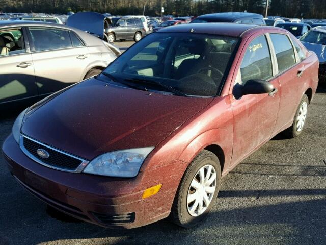 1FAFP34N97W230498 - 2007 FORD FOCUS ZX4 RED photo 2