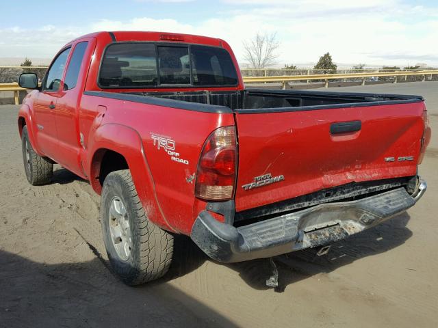 5TEUU42NX7Z396339 - 2007 TOYOTA TACOMA ACC RED photo 3