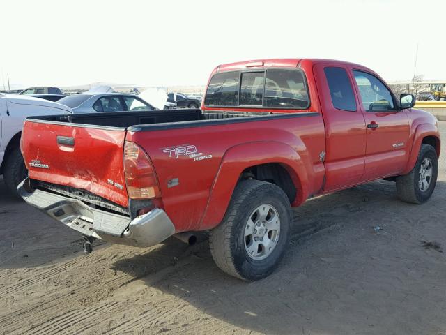 5TEUU42NX7Z396339 - 2007 TOYOTA TACOMA ACC RED photo 4