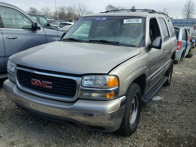 1GKEK13T21R138927 - 2001 GMC YUKON BEIGE photo 2