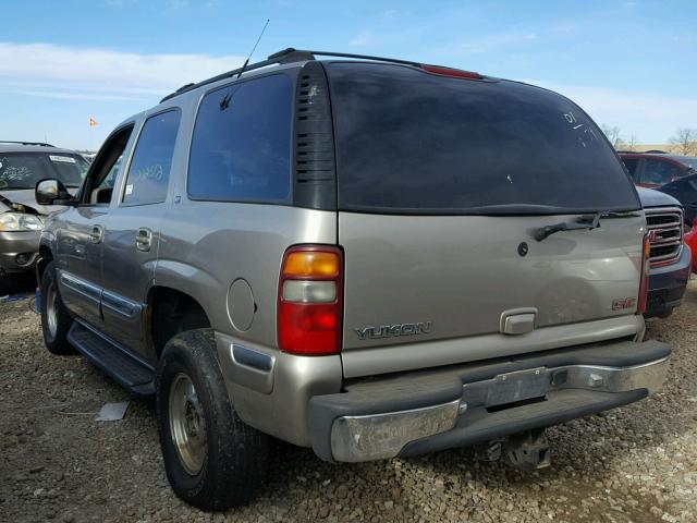 1GKEK13T21R138927 - 2001 GMC YUKON BEIGE photo 3