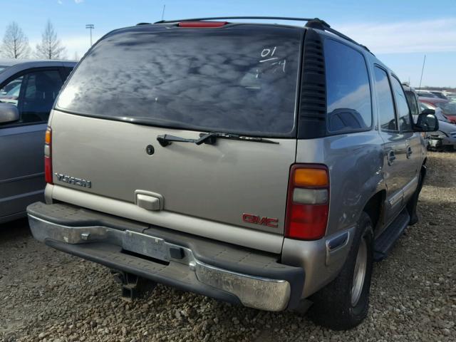 1GKEK13T21R138927 - 2001 GMC YUKON BEIGE photo 4