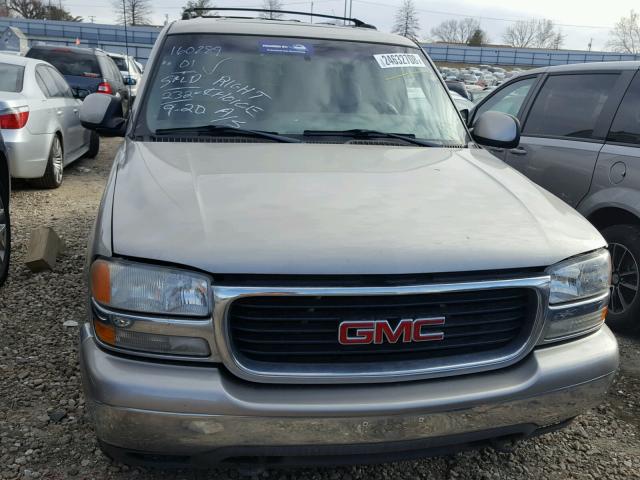 1GKEK13T21R138927 - 2001 GMC YUKON BEIGE photo 9